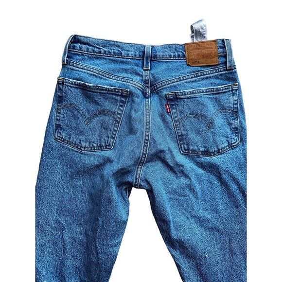 Levi’s 501 Skinny Jeans W28 L26 Button Fly Distressed Knee Vintage Blue Denim - Picture 16 of 16